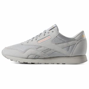 Adidasy Damskie Reebok Classic Nylon TXT Szare/Różowe/Złote PL 80SQYTX